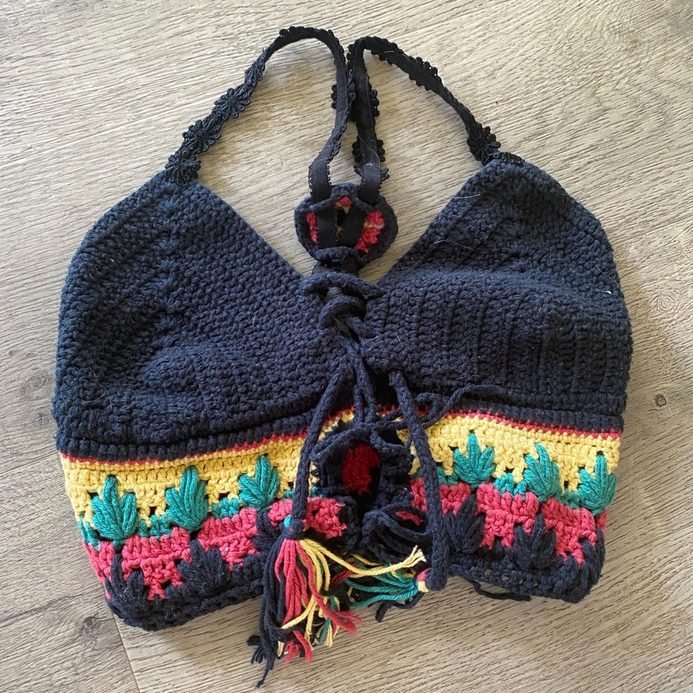Hand crocheted top